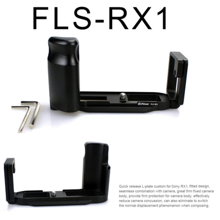 FITTEST FLS-RX1 Vertical Shoot Quick Release L Plate Bracket Base Holder for Sony RX1, For Sony RX1