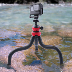 Mini Octopus Flexible Tripod Holder with Phone Clamp for iPhone, Galaxy, Huawei, GoPro, Insta360, DJI and Other Action Cameras, GP271