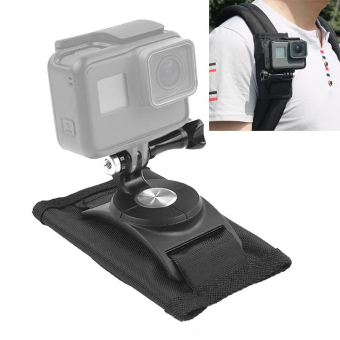 Correa de liberación rápida giratoria de 360 ​​grados para el hombro, soporte para mochila para GoPro, Insta360, DJI y otras cámaras de acción