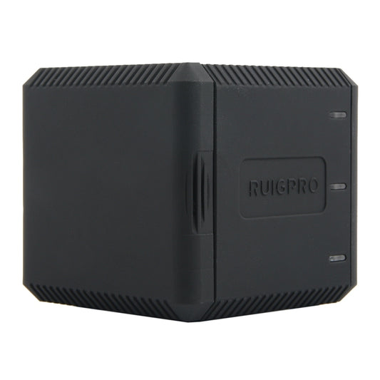 RUIGPRO USB Triple Batteries Housing Charger Box with USB Cable & LED Indicator Light for GoPro HERO6 /5