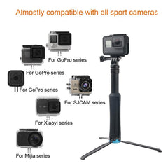 Tragbarer, faltbarer Stativhalter, Selfie-Einbeinstativ-Stick für GoPro, Insta360, DJI und andere Actionkameras, Länge: 23,5–81 cm, RUIGPRO