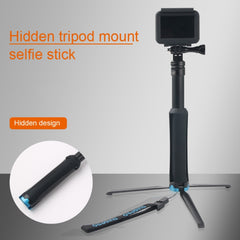 Portable Foldable Tripod Holder Selfie Monopod Stick for GoPro, Insta360, DJI and Other Action Cameras, Length: 23.5-81cm, RUIGPRO