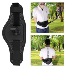 Waist Belt Mount Strap with Adapter & Screw for GoPro, Insta360, DJI and Other Action Cameras