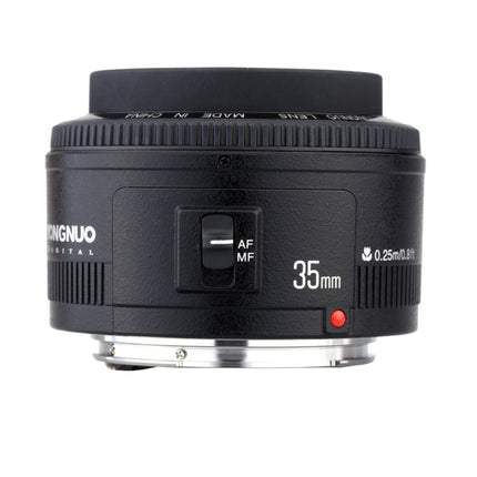 YONGNUO YN35MM F2N 1:2 AF/MF Wide-Angle Fixed/Prime Auto Focus Lens for Nikon DSLR Cameras, YN35MM F2N