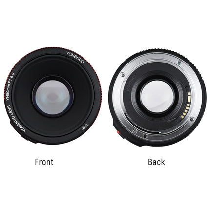 YONGNUO YN50MM F1.8C II F1.8 Auto Focus Lens for Canon EF Mount New Lens, YN50MM F1.8C II