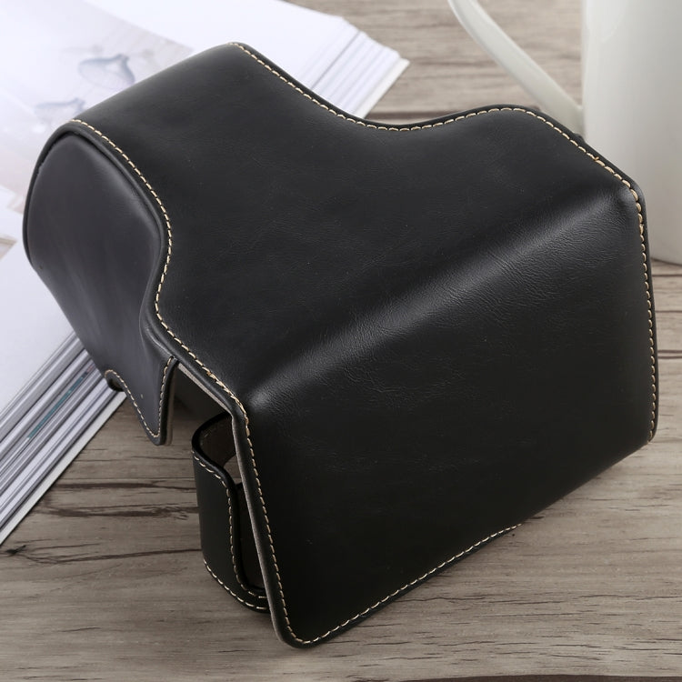 Full Body Camera PU Leather Case Bag with Strap for Fujifilm X-A5
