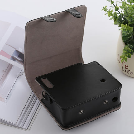 Retro Style Full Body Camera PU Leather Case Bag with Strap for FUJIFILM instax SQUARE SQ6