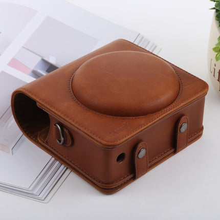 Retro Style Full Body Camera PU Leather Case Bag with Strap for FUJIFILM instax SQUARE SQ6, For FUJI SQ6