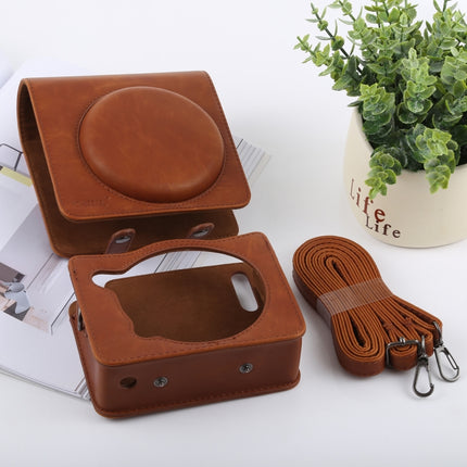 Retro Style Full Body Camera PU Leather Case Bag with Strap for FUJIFILM instax SQUARE SQ6, For FUJI SQ6