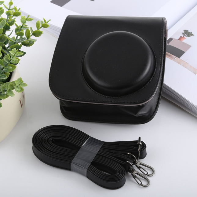 Retro Style Full Body Camera PU Leather Case Bag with Strap for FUJIFILM instax mini 9 / mini 8+ / mini 8