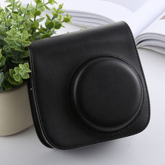 Retro Style Full Body Camera PU Leather Case Bag with Strap for FUJIFILM instax mini 9 / mini 8+ / mini 8