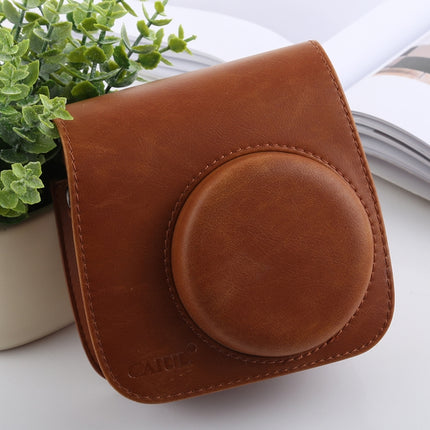 Retro Style Full Body Camera PU Leather Case Bag with Strap for FUJIFILM instax mini 9 / mini 8+ / mini 8, For FUJI mini 9, For FUJI  mini 9
