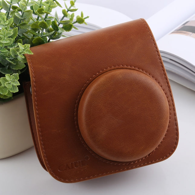 Retro Style Full Body Camera PU Leather Case Bag with Strap for FUJIFILM instax mini 9 / mini 8+ / mini 8, For FUJI mini 9, For FUJI  mini 9