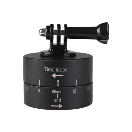 360 Degree Auto Rotation 60 Minutes Time Lapse Stabilizer Tripod Head Adapter for GoPro, 60 Minutes