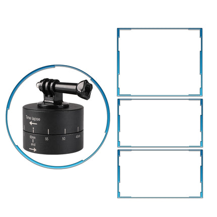 360 Degree Auto Rotation 60 Minutes Time Lapse Stabilizer Tripod Head Adapter for GoPro, 60 Minutes