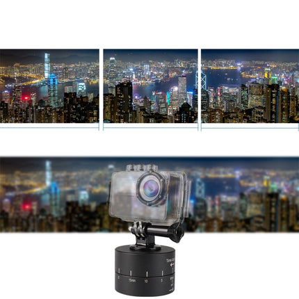 360 Degree Auto Rotation 60 Minutes Time Lapse Stabilizer Tripod Head Adapter for GoPro, 60 Minutes