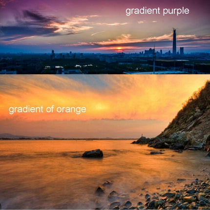 JUNESTAR 6 in 1 Professional 34mm Lens Filter(CPL + UV + Gradual Red + Gradual Orange + Gradual Blue + Gradual Grey) for DJI Phantom 3 & 4