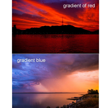 JUNESTAR 6 in 1 Professional 34mm Lens Filter(CPL + UV + Gradual Red + Gradual Orange + Gradual Blue + Gradual Grey) for DJI Phantom 3 & 4