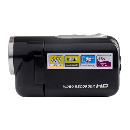 1280x720P HD 16X Digitalzoom 16,0 MP Digital-Videokamera-Recorder mit 2,0-Zoll-LCD-Bildschirm