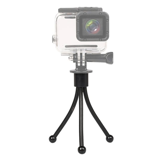 Mini Metal Desktop Tripod Mount with UNC1/4 screw interface for DJI, Insta360, GoPro and Other Action Cameras, Max Load: 0.6kg, Mini Metal Desktop