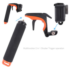 Shutter Trigger + Floating Hand Grip Diving Buoyancy Stick with Adjustable Anti-lost Strap & Screw & Wrench for DJI Osmo Action, Shutter Trigger+Hand Grip