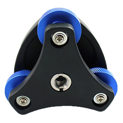 DLEV-3838 Precision Bubble Level Leveling Base Tripod Head Plate with 3/8 inch Screw & 3 Adjustment Dials for Tripod Mount, DLEV-3838