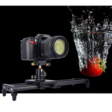 YELANGU L40T 40cm Carbon Fiber Slide Rail Track for SLR Cameras / Video Cameras, L40T 40cm