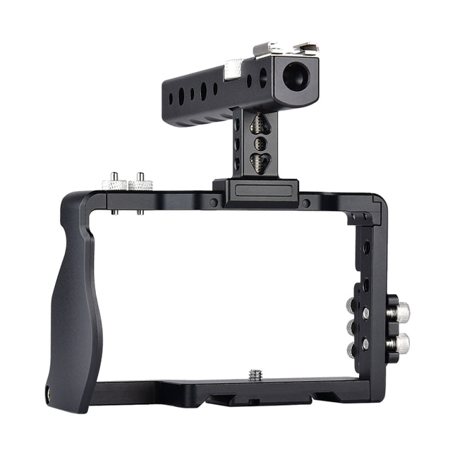 YELANGU C6 Camera Video Cage Handle Stabilizer for Sony A6000 / A6300 / A6500 / A6400, Handle Stabilizer