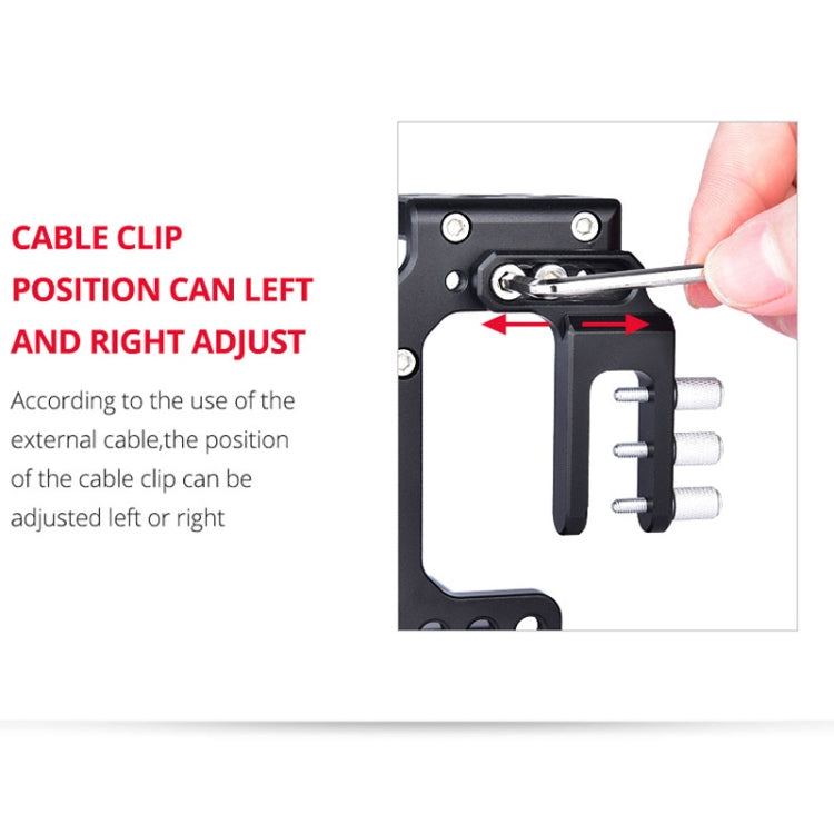 YELANGU CA7 YLG0908A Handle Video Camera Cage Stabilizer for Sony A7K / A72 / A73 / A7S2 / A7R3 / A7R2 / A7X, YLG0908A