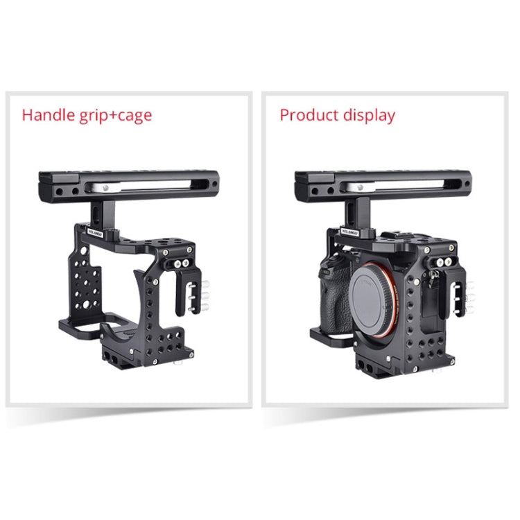 YELANGU CA7 YLG0908A Handle Video Camera Cage Stabilizer for Sony A7K / A72 / A73 / A7S2 / A7R3 / A7R2 / A7X, YLG0908A