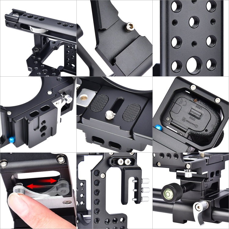 YELANGU CA7 YLG0908A Handle Video Camera Cage Stabilizer for Sony A7K / A72 / A73 / A7S2 / A7R3 / A7R2 / A7X, YLG0908A