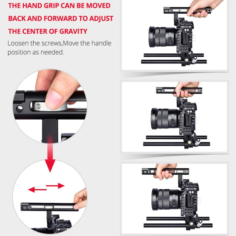 YELANGU CA7 YLG0908A Handle Video Camera Cage Stabilizer for Sony A7K / A72 / A73 / A7S2 / A7R3 / A7R2 / A7X, YLG0908A