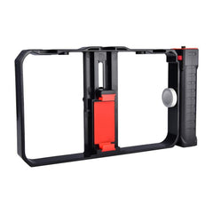 YLG0901B Vlogging Live Broadcast Smartphone Plastic Cage Video Rig Filmmaking Recording Handle Stabilizer Bracket for iPhone, Galaxy, Huawei, Xiaomi, HTC, LG, Google, and Other Smartphones, YLG0901B