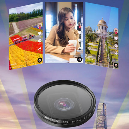 RUIGPRO for GoPro HERO 7/6 /5 Professional 52mm 10X Close-up Lens Filter with Filter Adapter Ring & Lens Cap, 10X Close-up Lens