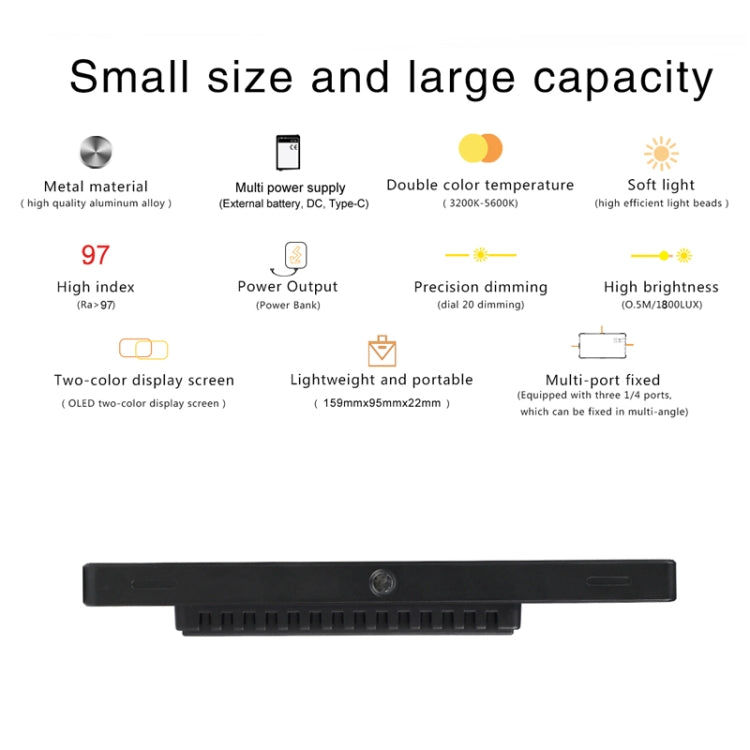 Litu Foto  L28 Pocket 228 LEDs Professional Vlogging Photography Video & Photo Studio Light for Canon / Nikon DSLR Cameras, L28 Red
