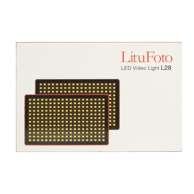 Litu Foto  L28 Pocket 228 LEDs Professional Vlogging Photography Video & Photo Studio Light for Canon / Nikon DSLR Cameras, L28 Red