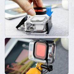 Square Housing Diving Color Lens Filter for GoPro HERO8 Black