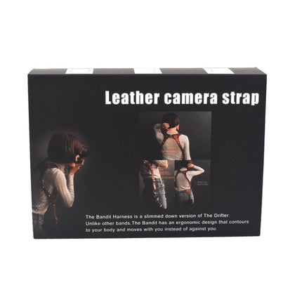 Quick Release Anti-Slip Shoulder Leather Harness Camera Strap with Metal Hook for SLR / DSLR Cameras (Left Shoulder), Left Shoulder, Right Shoulder