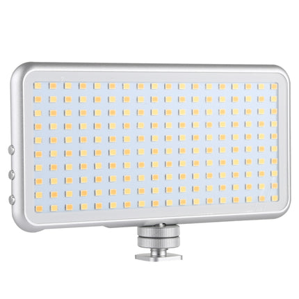 LED011S Pocket 180 LEDs Professional Vlogging Photography Video & Photo Studio Light with OLED Display & Cold Shoe Adapter Mount for Canon / Nikon DSLR Cameras, 180 LED