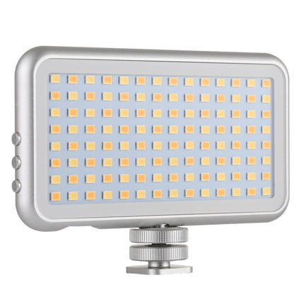 LED-013 Pocket 112 LEDs Professional Vlogging Photography Video & Photo Studio Light with OLED Display & Cold Shoe Adapter Mount for Canon / Nikon DSLR Cameras, 112 LED
