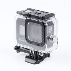 For GoPro HERO8 Black 45m Waterproof Housing Protective Case with Buckle Basic Mount & Screw, For GoPro HERO8 Black