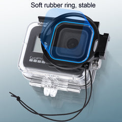 RUIGPRO for GoPro HERO8 58mm Filter Adapter Ring + Waterproof Case with Lens Cap