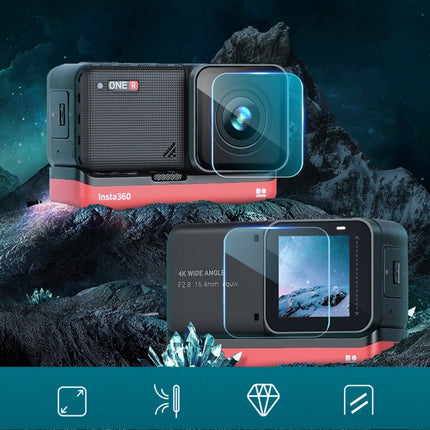 Película de vidrio templado para lente y pantalla LCD para Insta 360 One R 4K, para Insta 360 One R 4K
