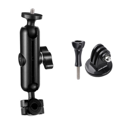 9cm Connecting Rod 20mm Ball Head Motorcycle Rearview Mirror Fixed Mount Holder with Tripod Adapter & Screw for GoPro, Insta360, DJI and Other Action Cameras, 9cm Connecting Rod Holder