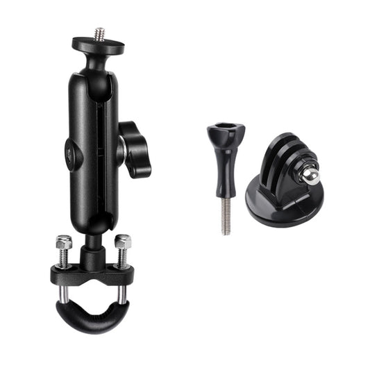 9cm Connecting Rod 20mm Ball Head Motorcycle Handlebar Fixed Mount Holder with Tripod Adapter & Screw for GoPro, Insta360, DJI and Other Action Cameras, 9.5cm Connecting Rod Holder