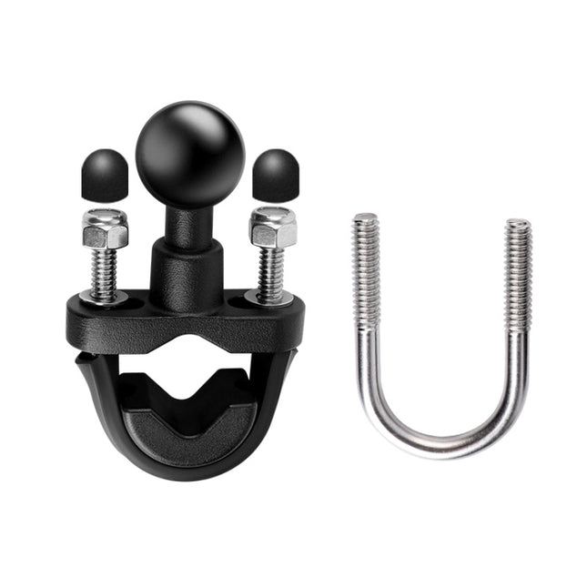 25mm Ball Head Motorcycle Rearview Mirror Fixed Mount Holder with 2 types of U-bolts for GoPro, Insta360, DJI and Other Action Cameras, 25mm Ball Head with 2 types U-bolts