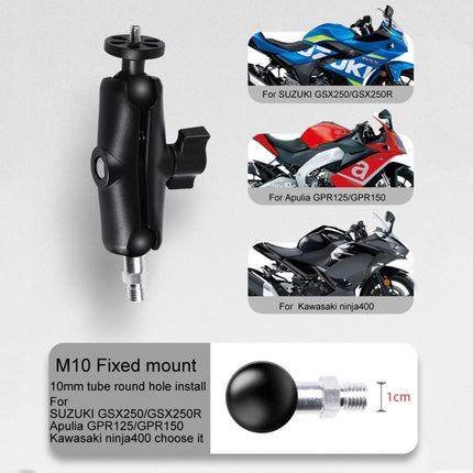 25mm Ball Head M10 Screw Motorcycle Fixed Mount Holder for GoPro, Insta360, DJI and Other Action Cameras, 25mm Ball Head M10 Screw