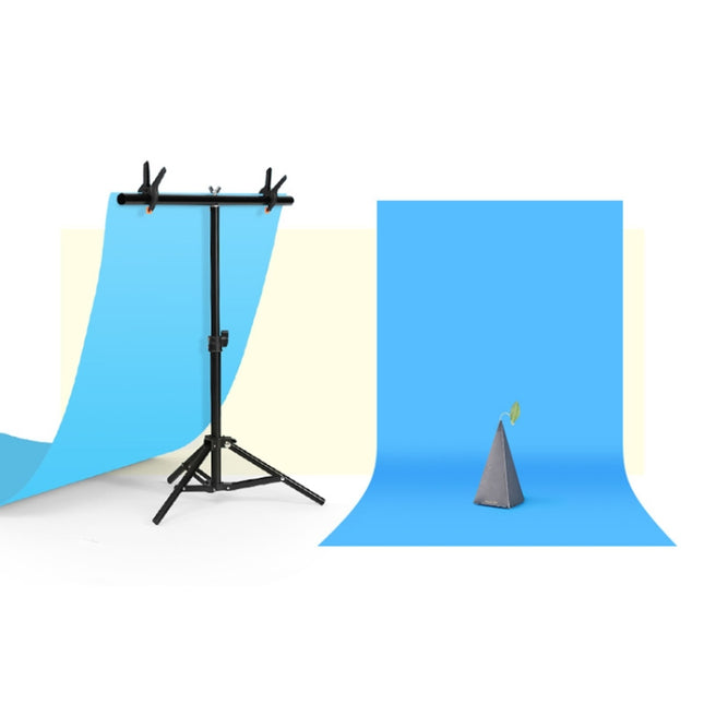 70x75cm T-Shape Photo Studio Background Support Stand Backdrop Crossbar Bracket Kit with Clips, No Backdrop, 70x75cm