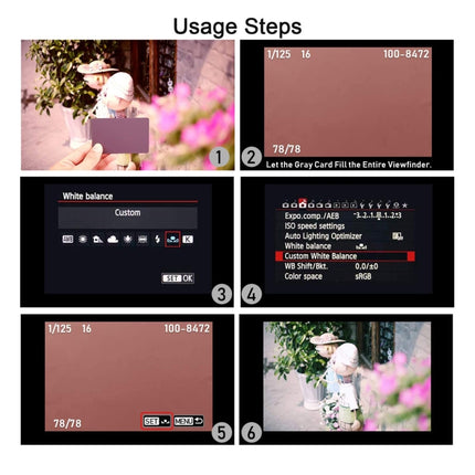 3 in 1 Black White Gray Balance Card / Digital Gray Card with Strap, Works with Any Digital Camera, File Form: RAW and JPEG, Size: 8.7cm x 5.5cm, Size: 8.7cm x 5.5cm