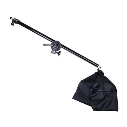 50x70cm Single Light Softbox + 2m Photography Lighting Tripod Mount Stand + Arm Jib Crossbar Bracket Studio Flash Light Set